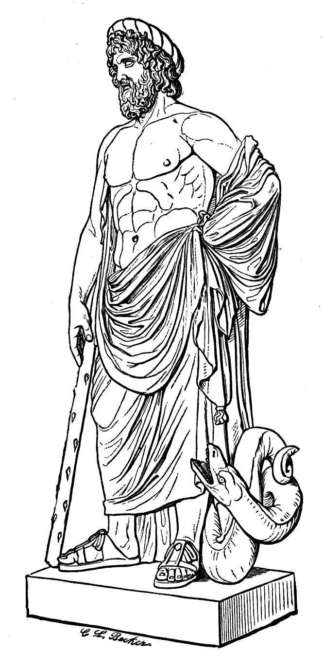 Dibujo para colorear: Mitología griega (Dioses y diosas) #109649 - Dibujos para Colorear e Imprimir Gratis