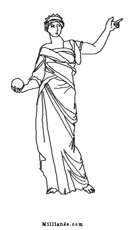 Dibujo para colorear: Mitología griega (Dioses y diosas) #109719 - Dibujos para Colorear e Imprimir Gratis