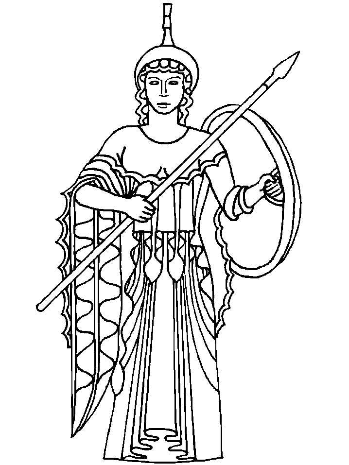 Dibujo para colorear: Mitología griega (Dioses y diosas) #109760 - Dibujos para Colorear e Imprimir Gratis