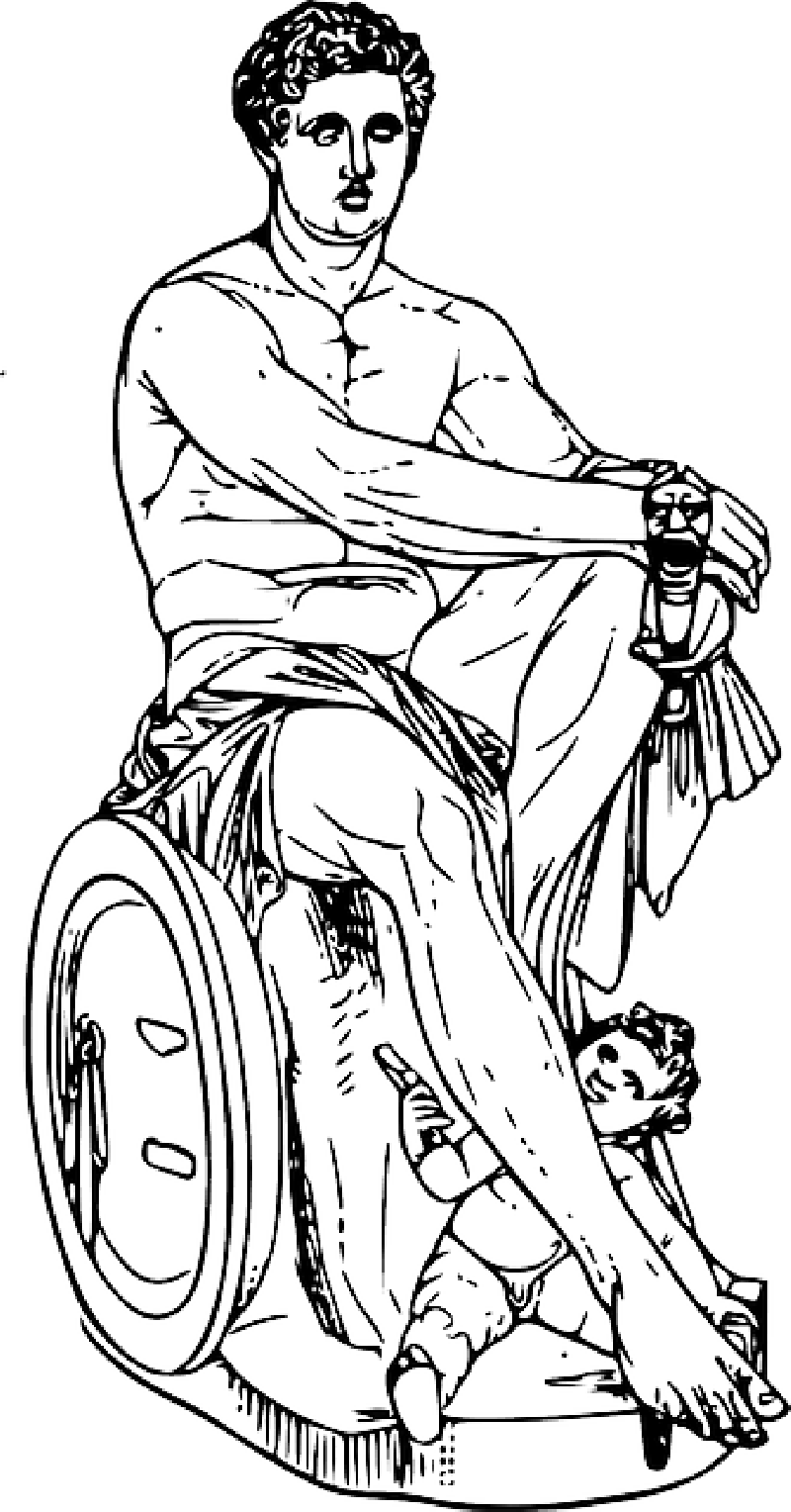 Dibujo para colorear: Mitología griega (Dioses y diosas) #109854 - Dibujos para Colorear e Imprimir Gratis