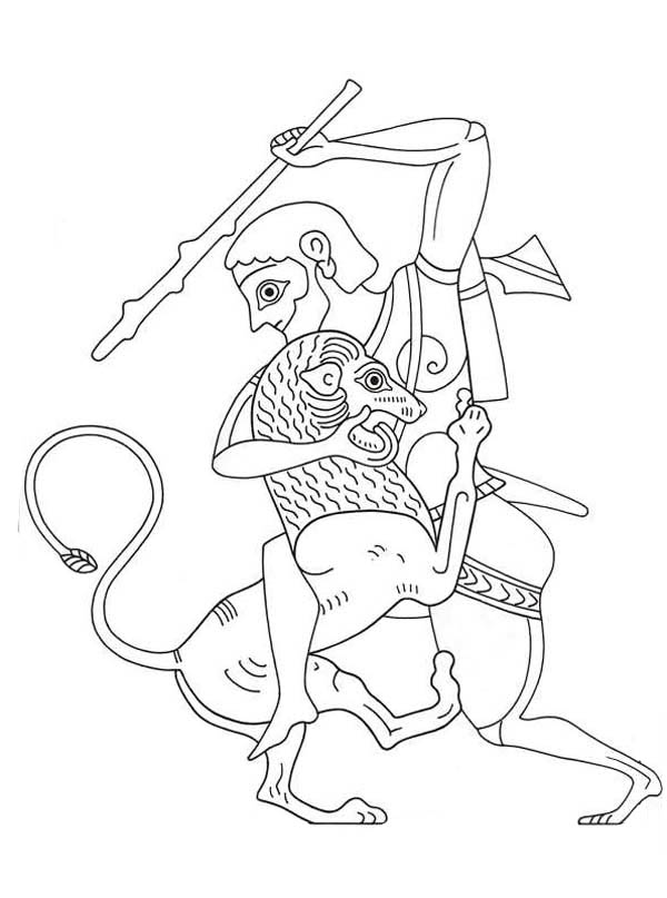 Dibujo para colorear: Mitología griega (Dioses y diosas) #109951 - Dibujos para Colorear e Imprimir Gratis