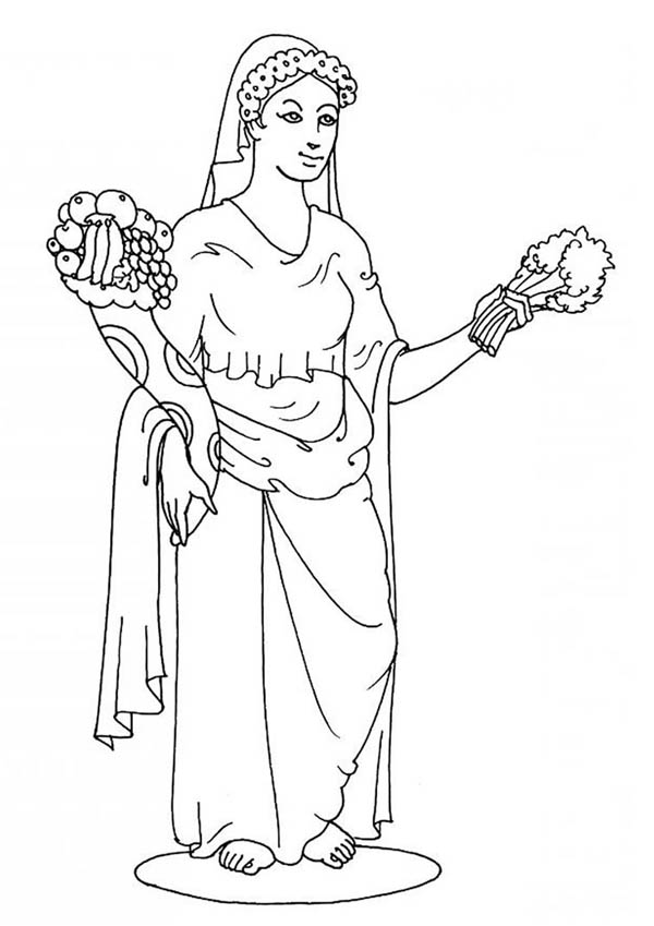 Dibujo para colorear: Mitología griega (Dioses y diosas) #109952 - Dibujos para Colorear e Imprimir Gratis