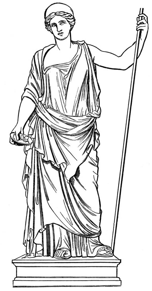 Dibujo para colorear: Mitología griega (Dioses y diosas) #109969 - Dibujos para Colorear e Imprimir Gratis