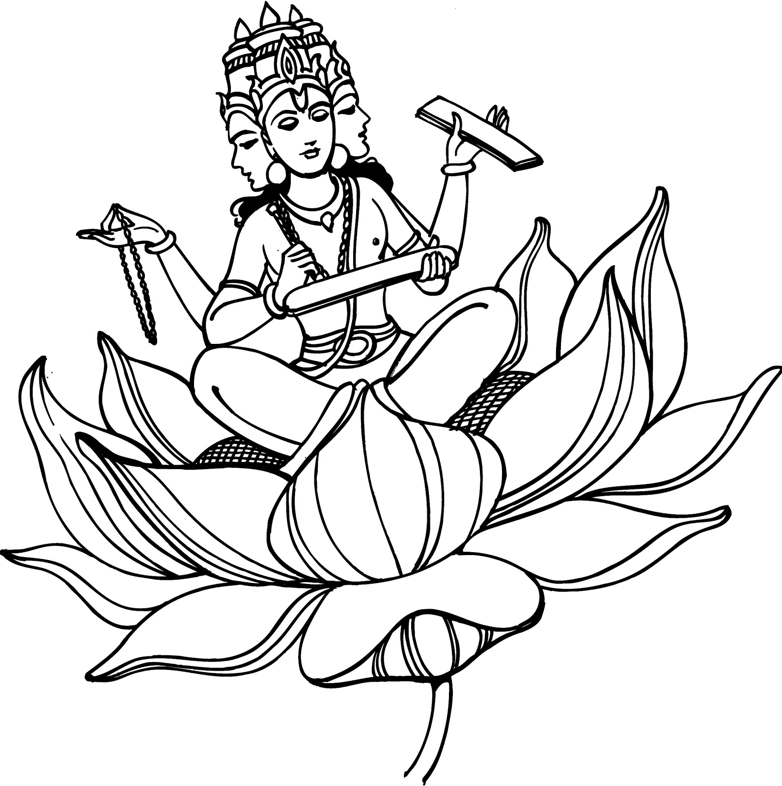 Dibujos de Mitología hindú #109234 (Dioses y diosas) para colorear