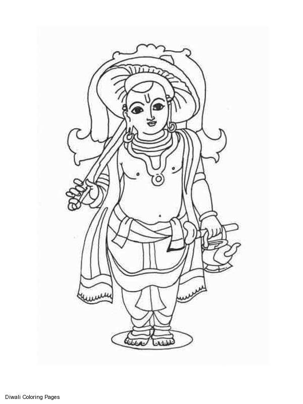 Dibujo para colorear: Mitología hindú (Dioses y diosas) #109235 - Dibujos para Colorear e Imprimir Gratis