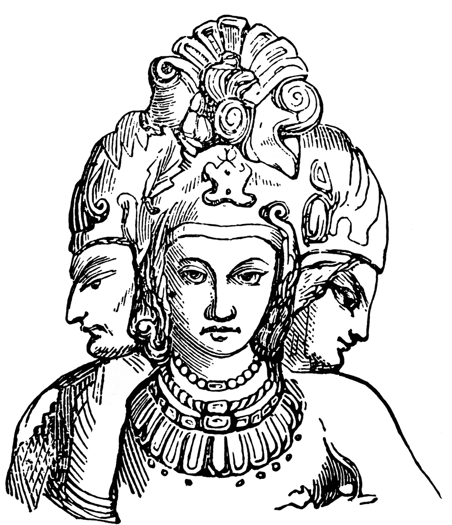 Dibujo para colorear: Mitología hindú (Dioses y diosas) #109241 - Dibujos para Colorear e Imprimir Gratis