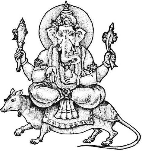 Dibujo para colorear: Mitología hindú (Dioses y diosas) #109249 - Dibujos para Colorear e Imprimir Gratis