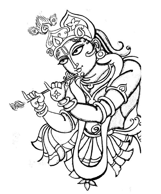 Dibujo para colorear: Mitología hindú (Dioses y diosas) #109257 - Dibujos para Colorear e Imprimir Gratis