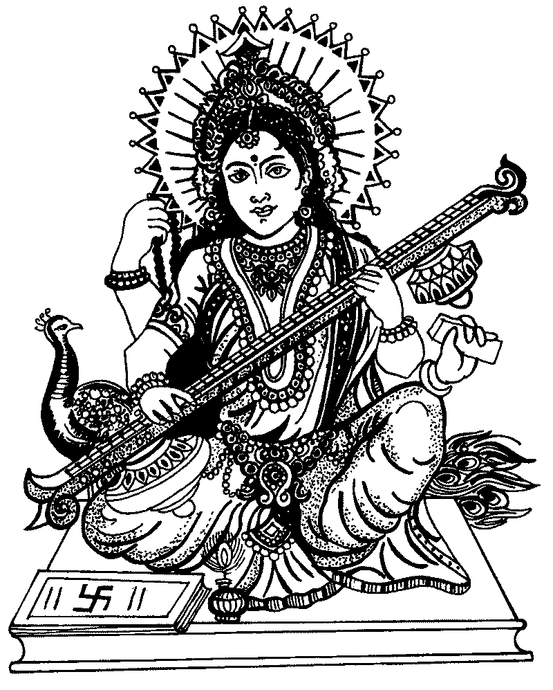 Dibujo para colorear: Mitología hindú (Dioses y diosas) #109289 - Dibujos para Colorear e Imprimir Gratis