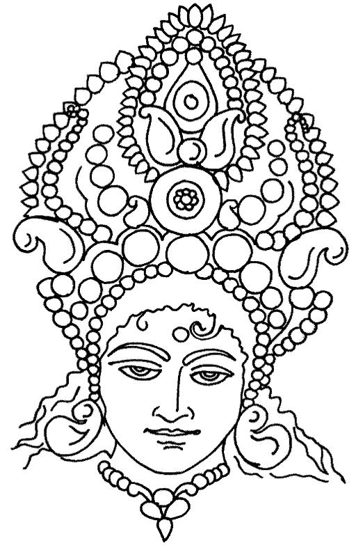 Dibujo para colorear: Mitología hindú (Dioses y diosas) #109325 - Dibujos para Colorear e Imprimir Gratis