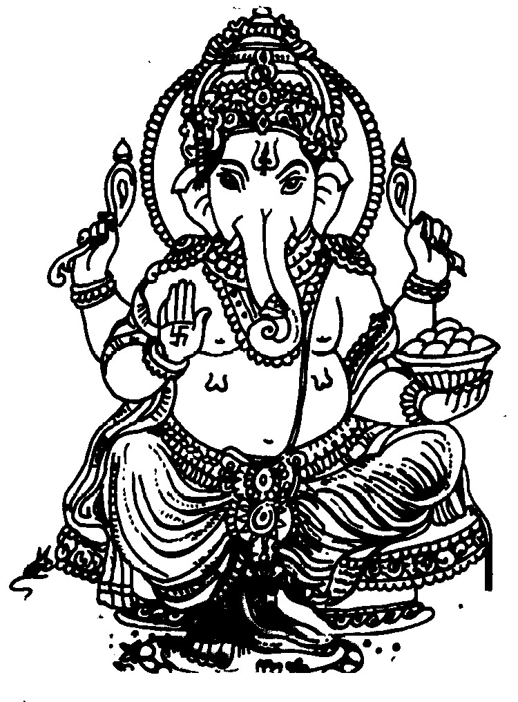Dibujo para colorear: Mitología hindú (Dioses y diosas) #109334 - Dibujos para Colorear e Imprimir Gratis