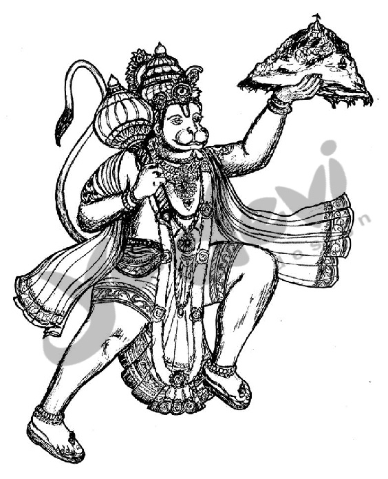Dibujo para colorear: Mitología hindú (Dioses y diosas) #109351 - Dibujos para Colorear e Imprimir Gratis