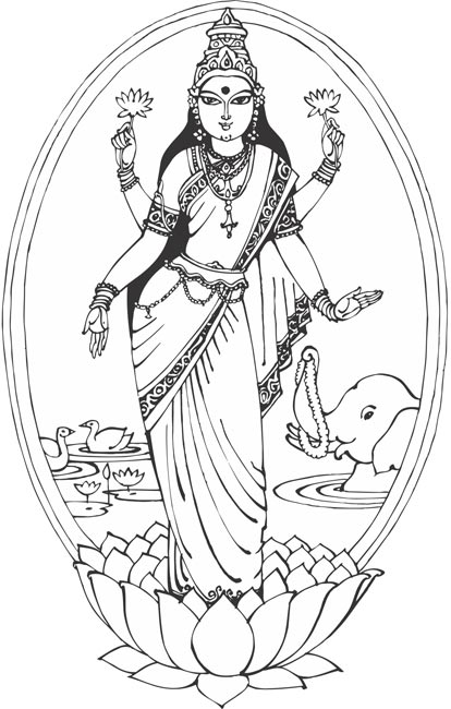 Dibujo para colorear: Mitología hindú (Dioses y diosas) #109359 - Dibujos para Colorear e Imprimir Gratis