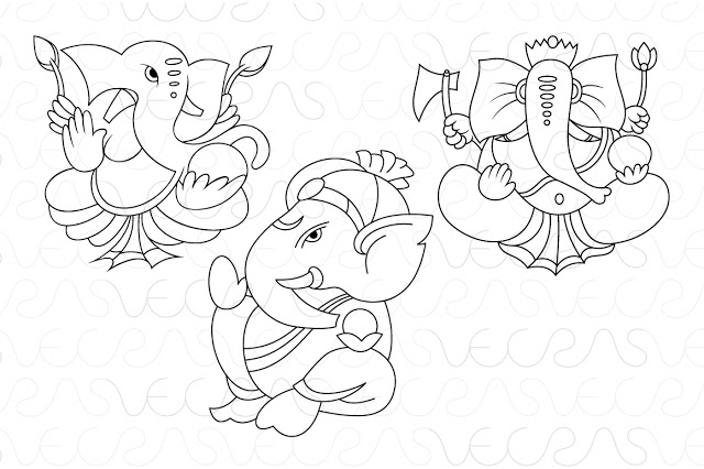 Dibujo para colorear: Mitología hindú (Dioses y diosas) #109365 - Dibujos para Colorear e Imprimir Gratis