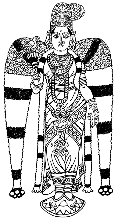 Dibujo para colorear: Mitología hindú (Dioses y diosas) #109475 - Dibujos para Colorear e Imprimir Gratis
