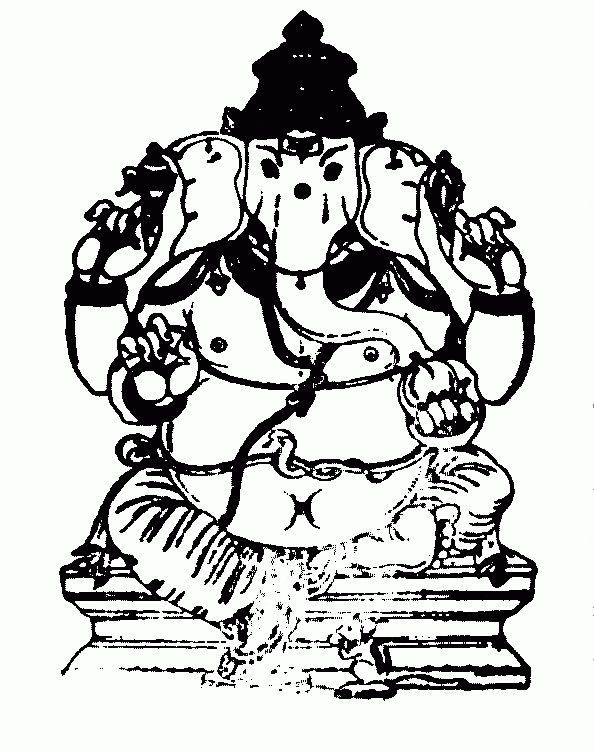 Dibujo para colorear: Mitología hindú (Dioses y diosas) #109493 - Dibujos para Colorear e Imprimir Gratis