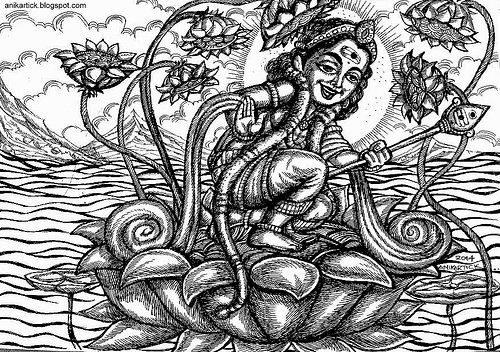 Dibujo para colorear: Mitología hindú (Dioses y diosas) #109497 - Dibujos para Colorear e Imprimir Gratis