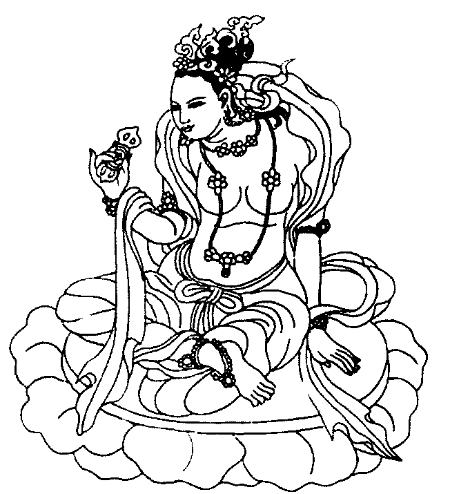 Dibujo para colorear: Mitología hindú: Buda (Dioses y diosas) #89513 - Dibujos para Colorear e Imprimir Gratis