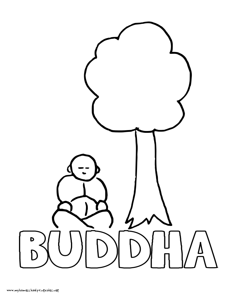 Dibujo para colorear: Mitología hindú: Buda (Dioses y diosas) #89538 - Dibujos para Colorear e Imprimir Gratis