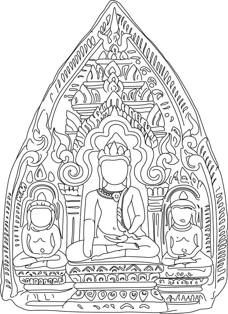 Dibujo para colorear: Mitología hindú: Buda (Dioses y diosas) #89560 - Dibujos para Colorear e Imprimir Gratis