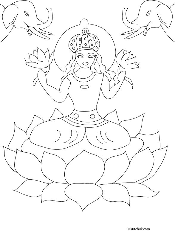 Dibujo para colorear: Mitología hindú: Buda (Dioses y diosas) #89619 - Dibujos para Colorear e Imprimir Gratis