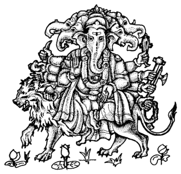 Dibujo para colorear: Mitología hindú: Ganesh (Dioses y diosas) #96958 - Dibujos para Colorear e Imprimir Gratis