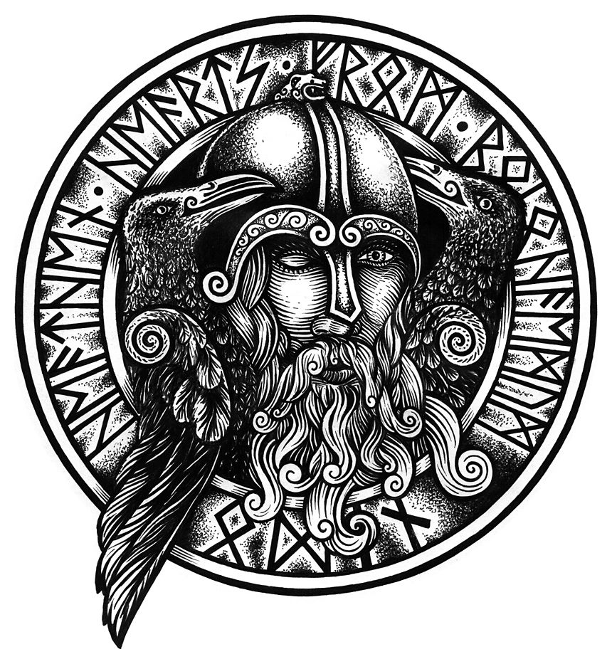 Dibujo para colorear: Mitología nórdica (Dioses y diosas) #110503 - Dibujos para Colorear e Imprimir Gratis