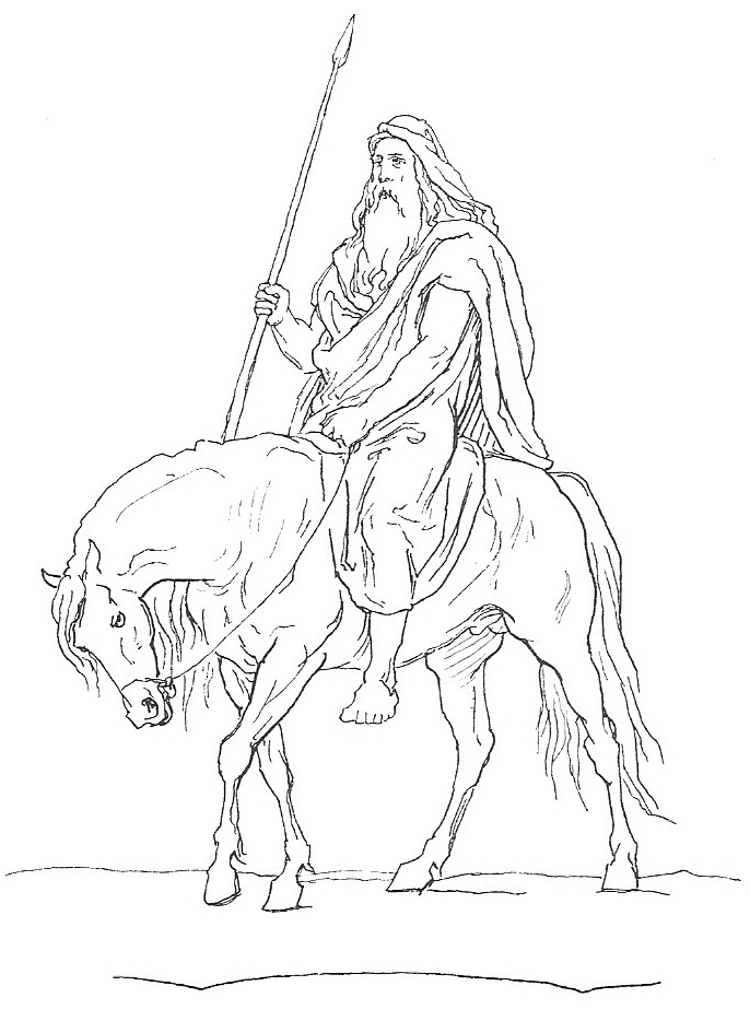 Dibujo para colorear: Mitología nórdica (Dioses y diosas) #110543 - Dibujos para Colorear e Imprimir Gratis