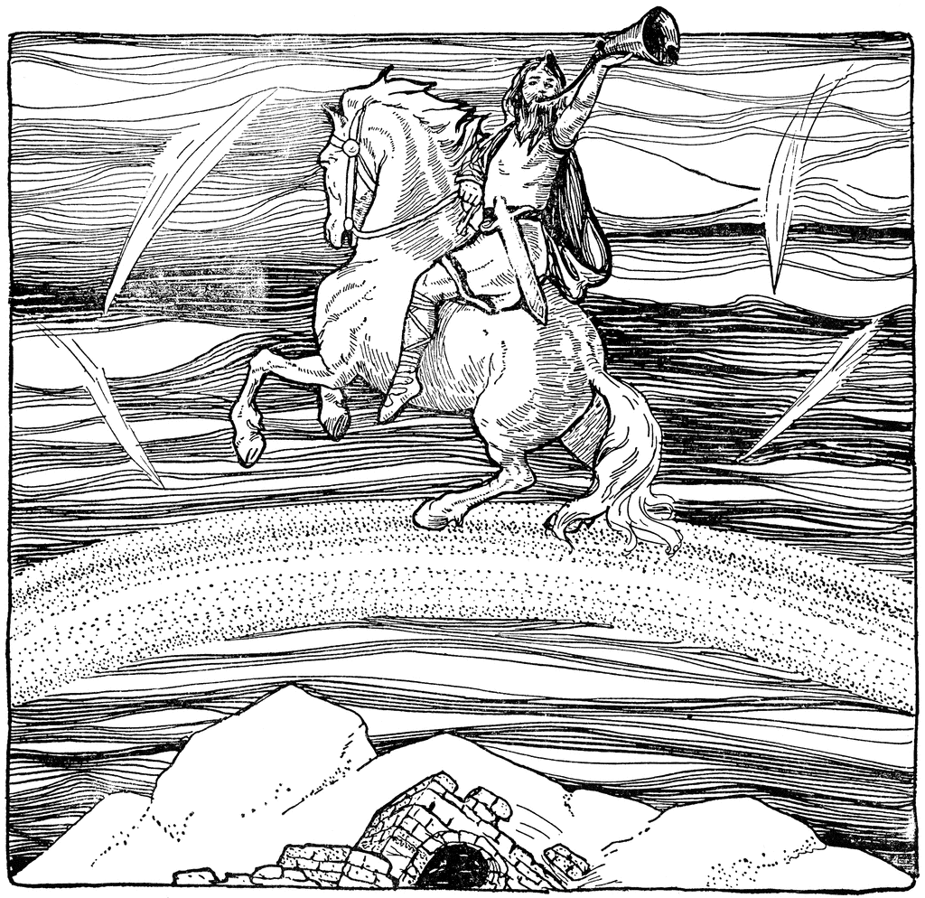 Dibujo para colorear: Mitología nórdica (Dioses y diosas) #110548 - Dibujos para Colorear e Imprimir Gratis