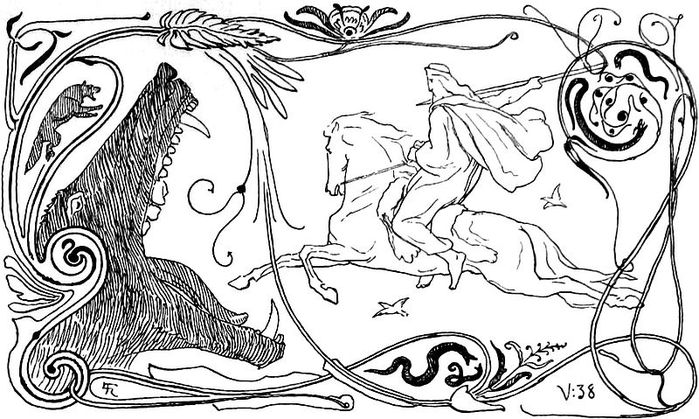Dibujo para colorear: Mitología nórdica (Dioses y diosas) #110557 - Dibujos para Colorear e Imprimir Gratis