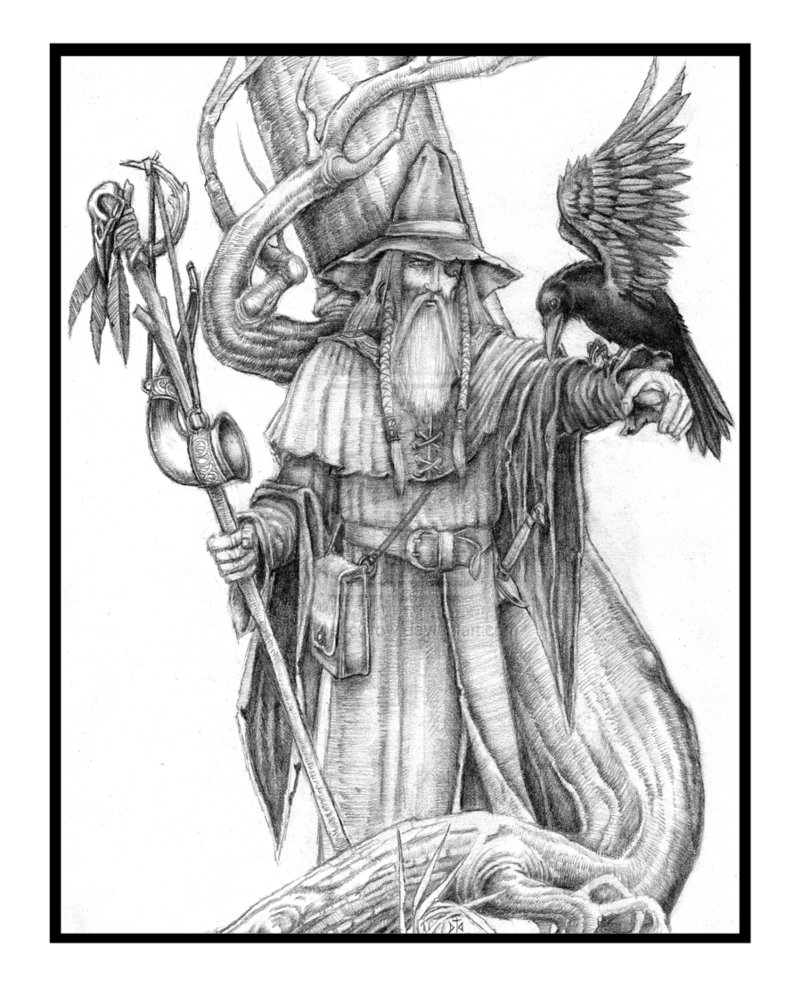 Dibujo para colorear: Mitología nórdica (Dioses y diosas) #110563 - Dibujos para Colorear e Imprimir Gratis