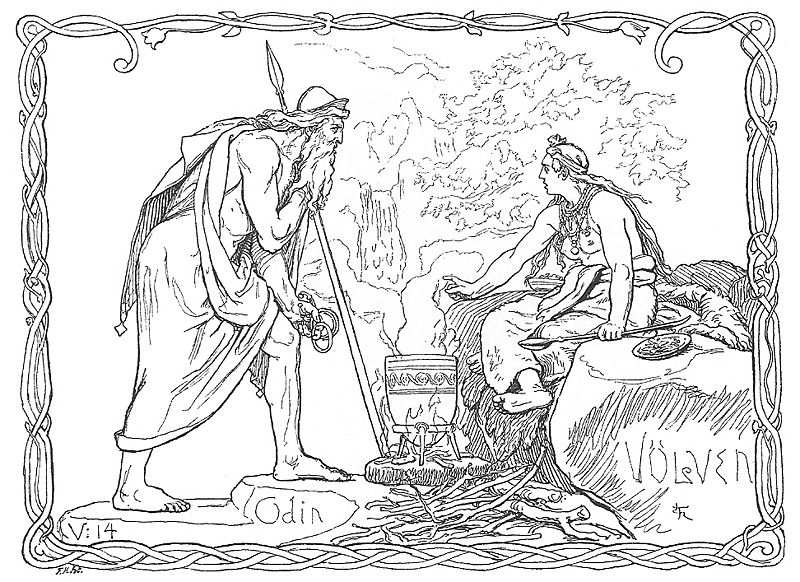 Dibujo para colorear: Mitología nórdica (Dioses y diosas) #110817 - Dibujos para Colorear e Imprimir Gratis