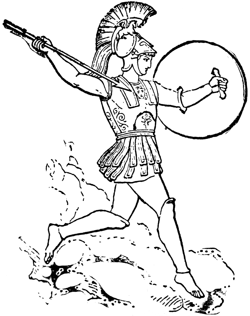 Dibujo para colorear: Mitología romana (Dioses y diosas) #110023 - Dibujos para Colorear e Imprimir Gratis