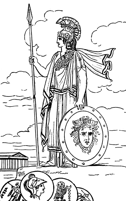 Dibujo para colorear: Mitología romana (Dioses y diosas) #110073 - Dibujos para Colorear e Imprimir Gratis