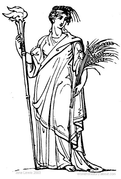 Dibujo para colorear: Mitología romana (Dioses y diosas) #110129 - Dibujos para Colorear e Imprimir Gratis