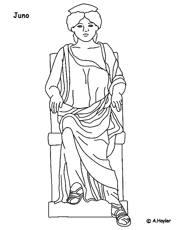 Dibujo para colorear: Mitología romana (Dioses y diosas) #110253 - Dibujos para Colorear e Imprimir Gratis