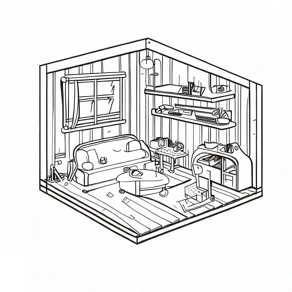 Dibujo gratuito Apartamento #189298 de la coleccion Edificios y Arquitectura para imprimir