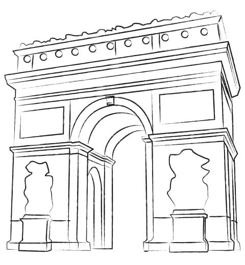 Dibujo gratuito Arco del Triunfo #179191 de la coleccion Edificios y Arquitectura para imprimir