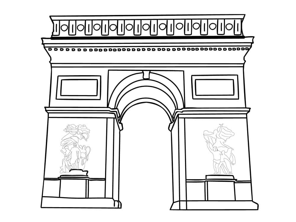 Dibujo gratuito Arco del Triunfo #179198 de la coleccion Edificios y Arquitectura para imprimir