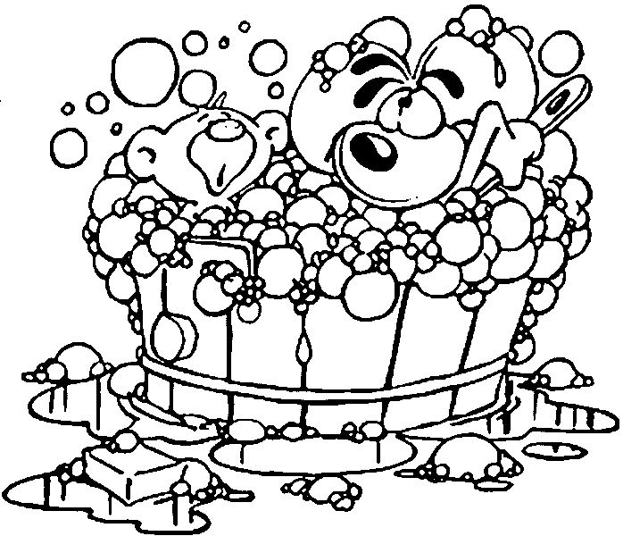 Dibujo para colorear: Baño (Edificios y Arquitectura) #61781 - Dibujos para Colorear e Imprimir Gratis