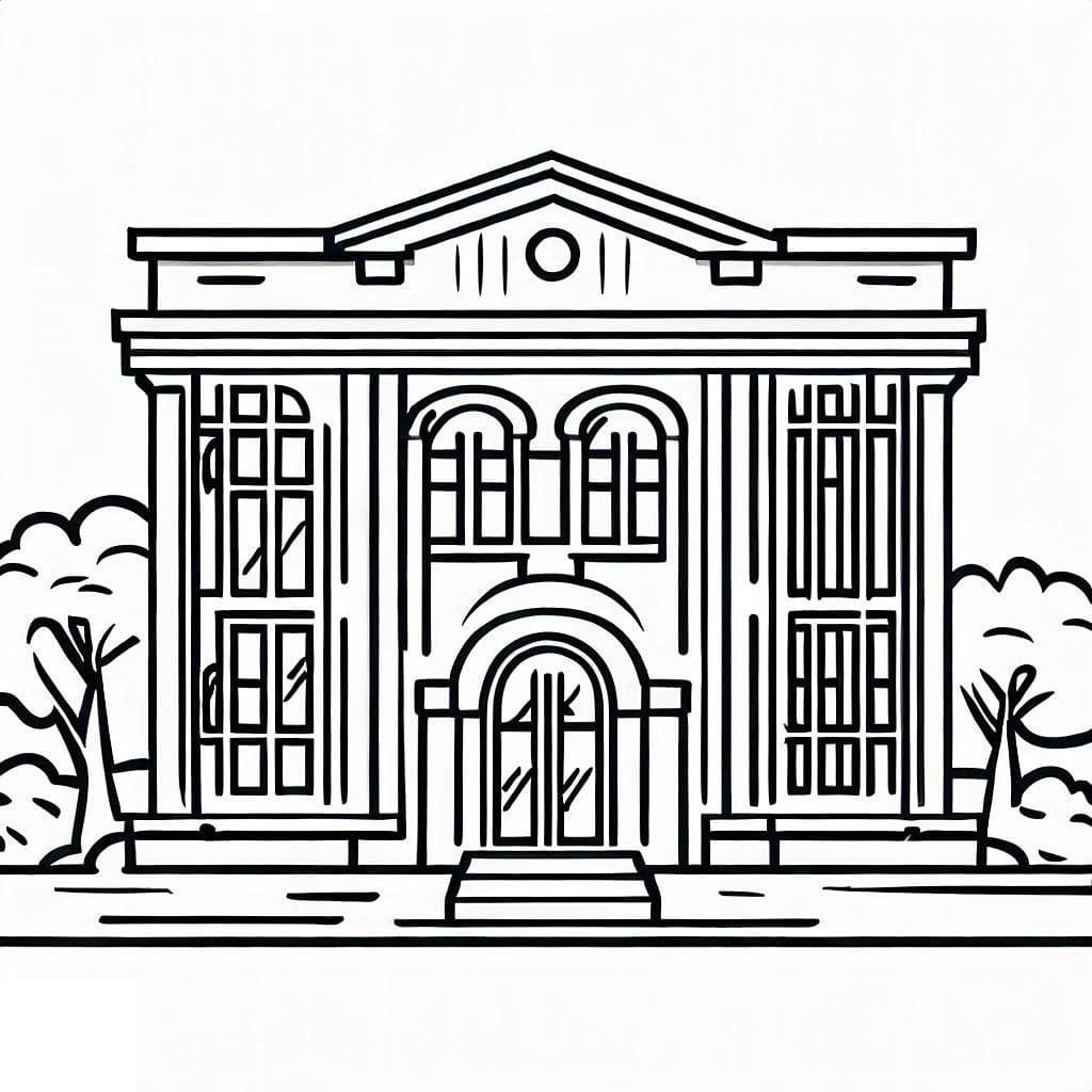 Dibujo gratuito Biblioteca #191369 de la coleccion Edificios y Arquitectura para imprimir