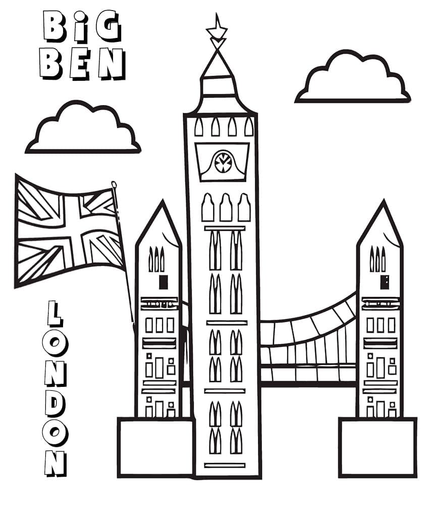 Dibujo gratuito Big Ben #184914 de la coleccion Edificios y Arquitectura para imprimir Dibujo gratuito Big Ben #184914 de la coleccion Edificios y Arquitectura para imprimir
