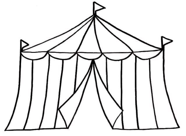Dibujo gratuito Carpa de Circo #219469 de la coleccion Edificios y Arquitectura para imprimir
