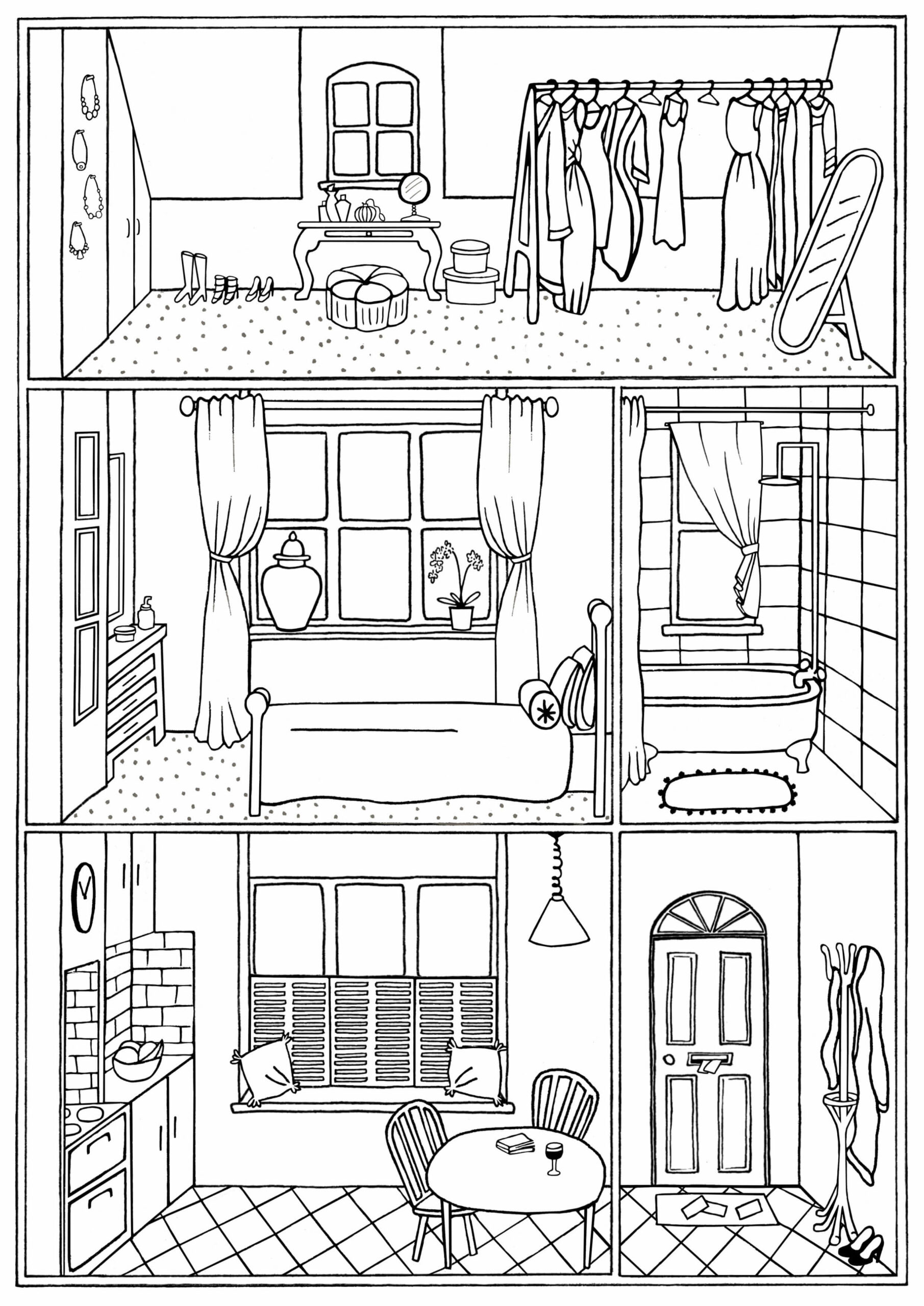 Dibujo gratuito Casa #172193 de la coleccion Edificios y Arquitectura para imprimir