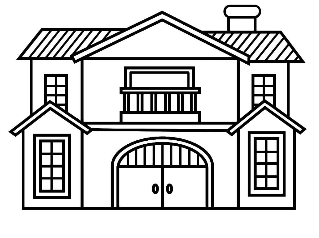 Dibujo gratuito Casa #172215 de la coleccion Edificios y Arquitectura para imprimir