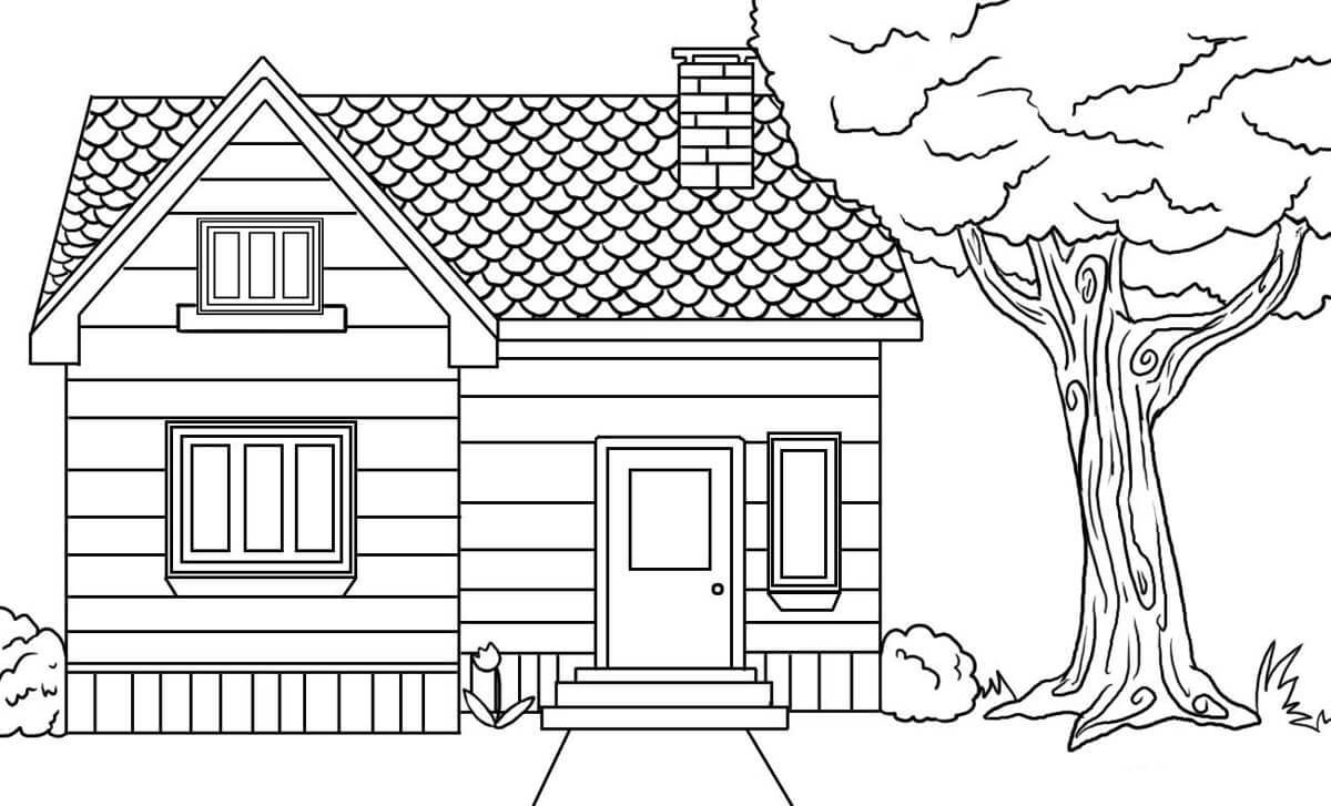 Dibujo gratuito Casa #172218 de la coleccion Edificios y Arquitectura para imprimir