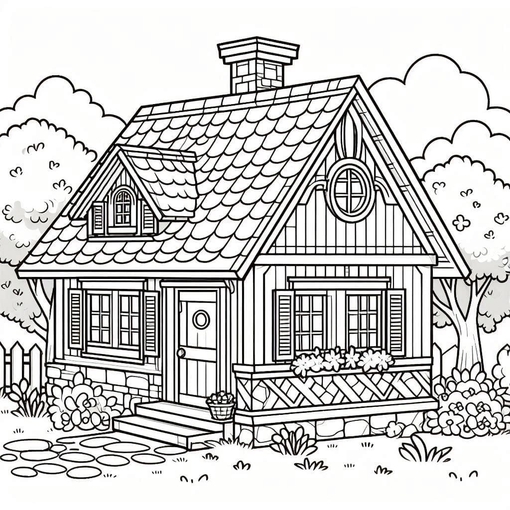 Dibujo gratuito Casa #215850 de la coleccion Edificios y Arquitectura para imprimir