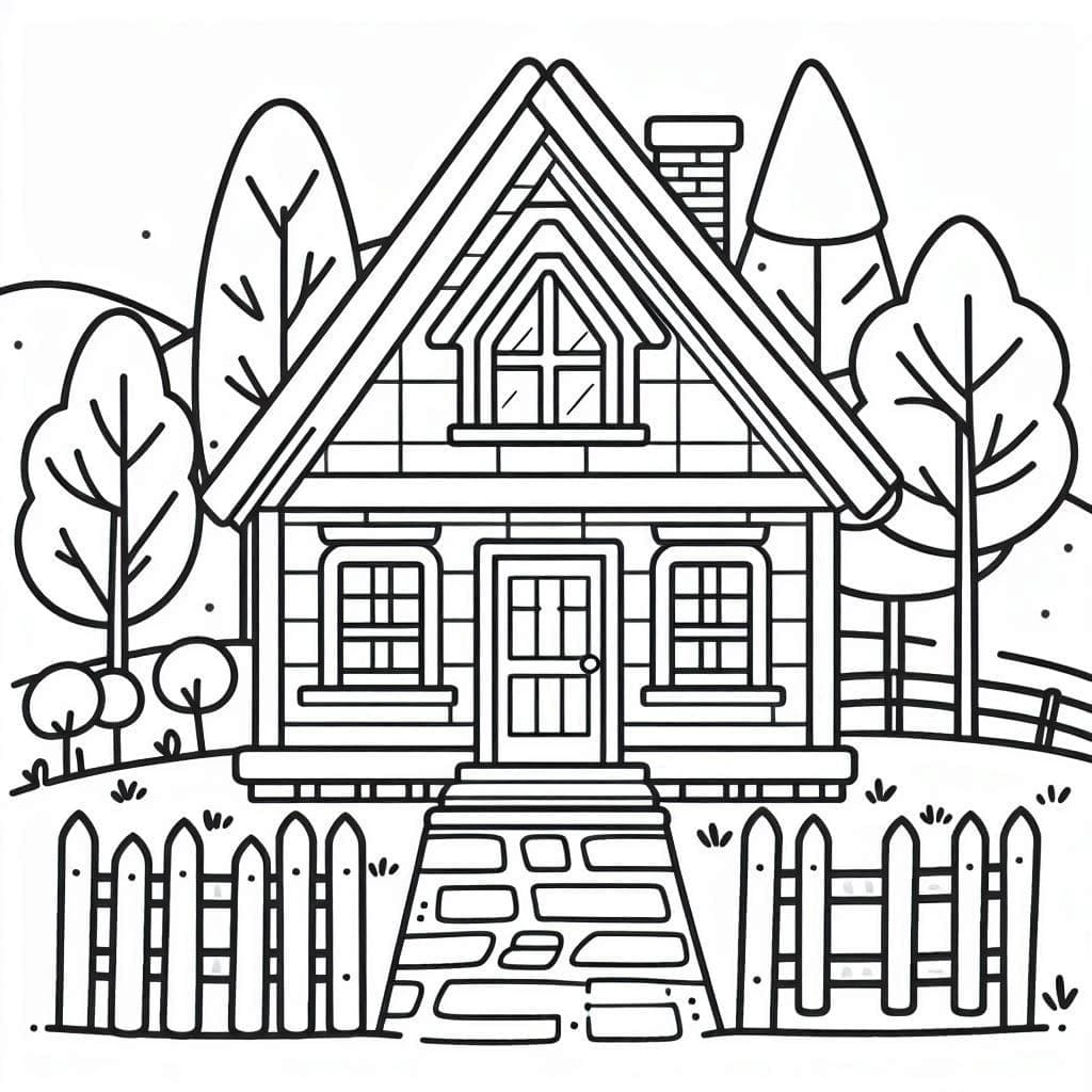 Dibujo gratuito Casa #215852 de la coleccion Edificios y Arquitectura para imprimir