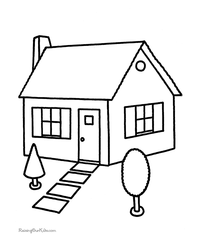 Dibujos de Casa #64623 (Edificios y Arquitectura) para colorear – Páginas  imprimibles gratis