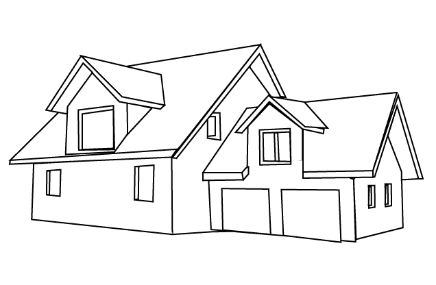 Dibujos de Casa #64640 (Edificios y Arquitectura) para colorear – Páginas  imprimibles gratis